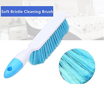 Soft Bristle Bed Sheets Sweeping Cleaning Brush with Long Hand, Counter Duster for Debris Hair Remover Desk Quilt Sofa Furniture, 3 Pack