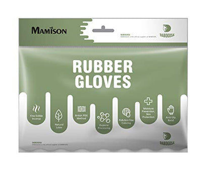 DABOGOSA Mamison 2 Pairs Reusable Waterproof Household Dishwashing Cleaning Rubber Gloves, Non-Slip Kitchen Glove (Pink, Medium (Pack of 2)) - color: Pink, size: Medium (Pack of 2)