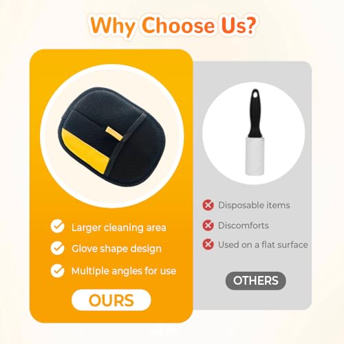 Pet Hair Removal Glove, 2026 New Pet Hair Remover for Laundry, Reusable Electrostatic Pet Hair Remover for Cats & Dogs, Pet Hair Removal Tool for Couch, Clothing, Carpet, Furniture, Car Seats (1PCS) - color: 1PCS