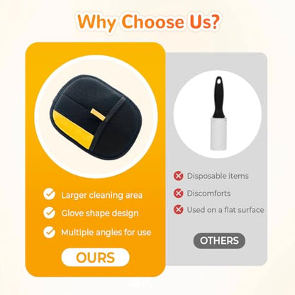 Pet Hair Removal Glove, 2026 New Pet Hair Remover for Laundry, Reusable Electrostatic Pet Hair Remover for Cats & Dogs, Pet Hair Removal Tool for Couch, Clothing, Carpet, Furniture, Car Seats (1PCS) - color: 1PCS