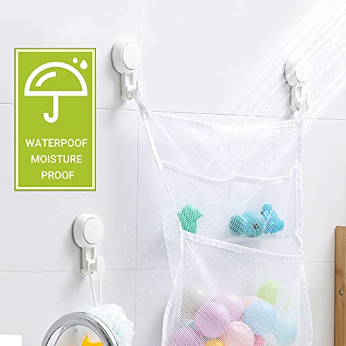 Elegear Heavy Duty Shower Hooks (2-Pack) - Waterproof, Reusable Vacuum Suction Hooks for Bathroom, Kitchen - style: 2 Pack