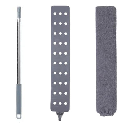Retractable Gap Dust Cleaner Flat Duster for Under Appliances Household Cleaning Tools for Cleaning Under Appliances Furniture Couch Fridge 55.12icnh Gray