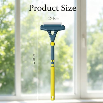 2 in 1 Window Screen Cleaning Brush Set – Multi-Purpose Cleaning Brush for Patio, Door & Porch Screens – Also Cleans Glass, Mirrors, Sofa & Car Interior