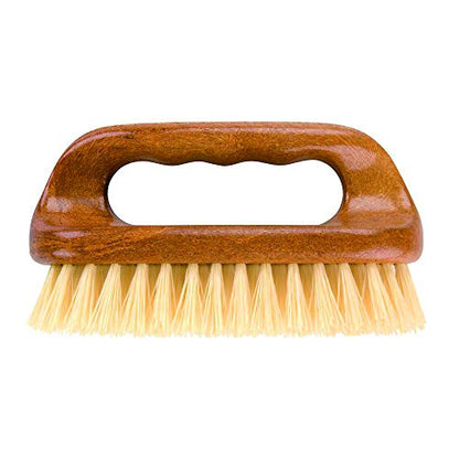 Elliott Wood Effect Scrubbing Brush, Strong and Durable Scrub Brush with Easy Grip Handle and Synthetic Fibres, Perfect for Indoor and Outdoor Cleaning on Hard and Soft Surfaces - color: Wood Effect, style: Medium