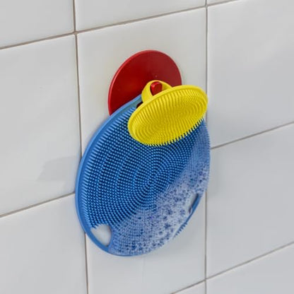Boie USA Bathroom Hook - for Hanging Shower or Bathroom Tools Like Loofahs and Scrubbers. Shower Hook for Loofah, Wash Cloths, and All Bath Tools. Easy to Remove (Thistle) - color: Purple