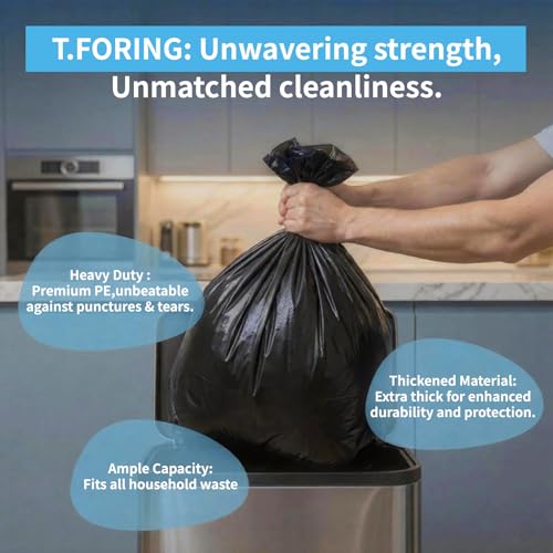 55-60 Gallon Trash Bags Heavy Duty,2.1 Mil,39'' x 55'',100 Count | Huge 50+ Gal Black Garbage Bag Unscented,Strong,Fit 206 - 225 Liter Bins,for Construction Industrial Yard Outdoor Commercial - color: 55-60 gal-100