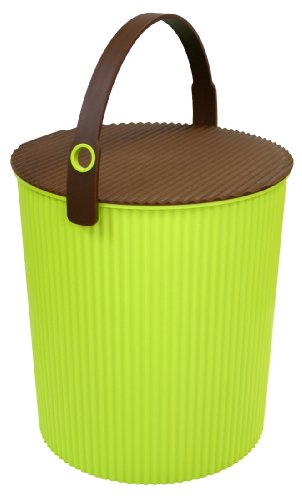 Yawata Kasei 224976 Omniutti Bucket with Lid, Green, LL, 7.1 gal (20 L), Sceltevie omnioutil Vivid - color: Green, style: LL Size: 6.5 gal (20 L)
