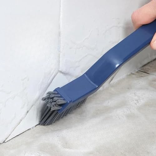 Professional Long Handle Scrub Brush with Hard Bristles for Tile Grout, Bathtub, Sink, Floor & Ceramic Surfaces Cleaning