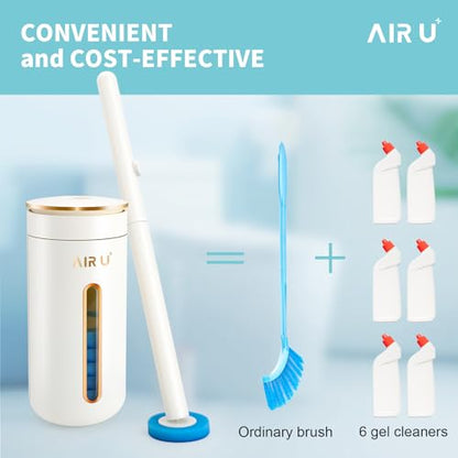 48 Count Disposable Toilet Brush Heads, Toilet Bowl Wand Refills for Toilet and Bathroom Cleaning, Not Suitable for Electric Toilet Brushes - color: 48 Refill
