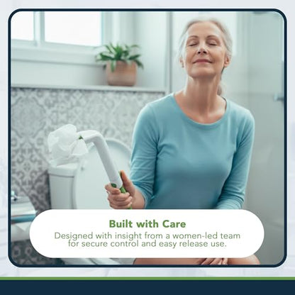 FreedomWand Toilet Tool Extension - 4" Toilet Assist Devices for Wiping Extension Piece - Lightweight and Easy to Use Bathroom Essentials, Adjustable Attachment for Personal Hygiene and Movement - size: 4" Extension