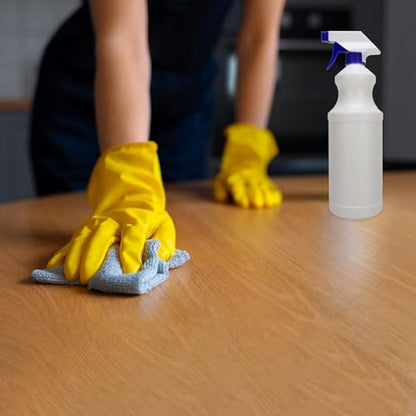 Spray Bottles (2 Pack, 32 Oz), Refillable Heavy Duty Spraying Bottle for Cleaning Solutions, Hair Spray, Gardening, Pets, Adjustable Nozzle Setting, Mist Water