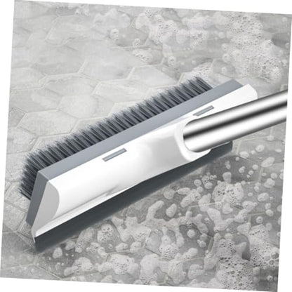 Homoyoyo Floor Scrubbing Brush with Extendable Long Handle for Bathroom and Tile Cleaning Stiff Bristle Household Scrubber for Floors Walls Bathtub and Tough Stain Removal Suitable for Wet