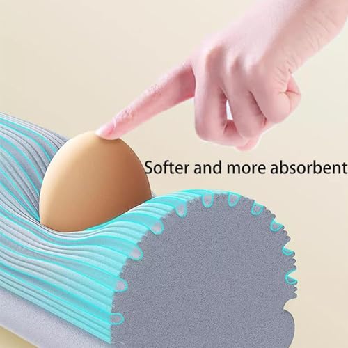 Squeeze Mop - Efficient Floor Mop, Easy Squeeze Cleaning Tool | PVA Sponge Roller Mop with Adjustable Handle, 2 Sponge Head Refills Included Absorbent Roller Mop with Hanger Hole for Balcony, Kitchen - size: 28cm