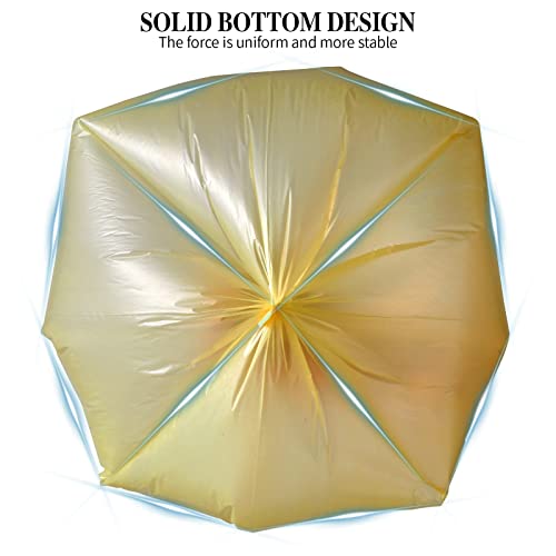 5 Rolls Small Trash Bags - 200 Counts Durable 4 Gallon Small Garbage Bags for home office kitchen Bathroom Bedroom Trash Can liners（Golden） - color: 200 Count Golden