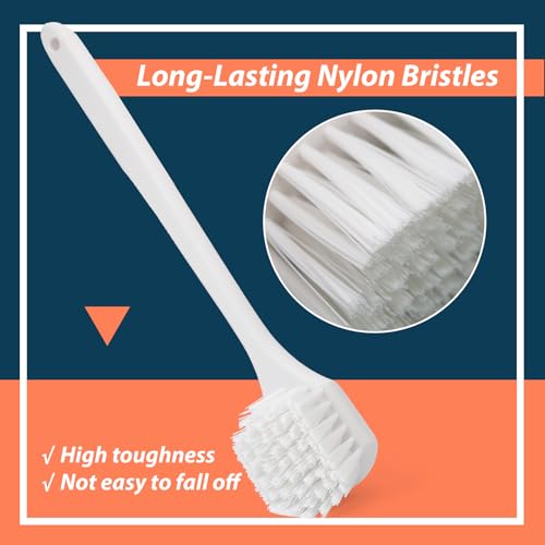 12116 High Heat Resistant Nylon Fryer Brush, 20'' Long Handle, Replacement for Henny Penny Fryers, Ideal for Deep Fryers, Grills, Ovens & Waffle Makers, 425°F, Commercial Kitchen Cleaning - 90049