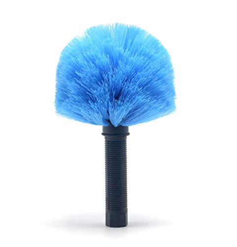 EVERSPROUT Twist-On Cobweb Duster | Hand Packaged to Protect Bristles | Indoor & Outdoor Brush Attachment | Fits Standard Acme Threaded Poles | Brush Head with Handle, No Pole (Medium-Stiff Bristles) - style: Cobweb Duster (Medium-Stiff Bristles)
