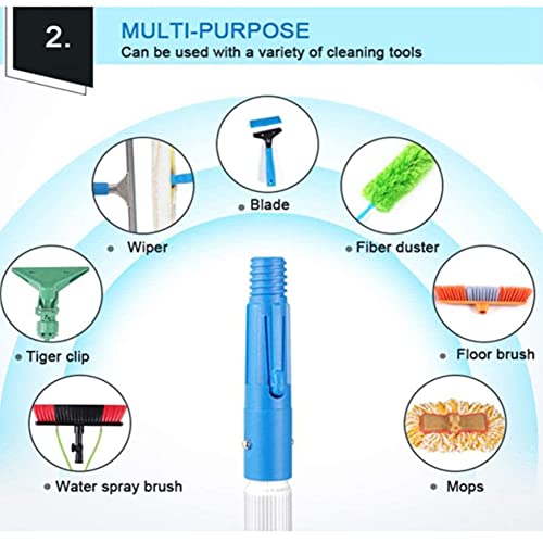 Solar Window Cleaning Pole Kit - 20ft Telescopic Water Fed Brush for Photovoltaic Panels - Extendable Cleaner Equipment for Efficient Solar Panel Maintenance - size: 6m/20ft