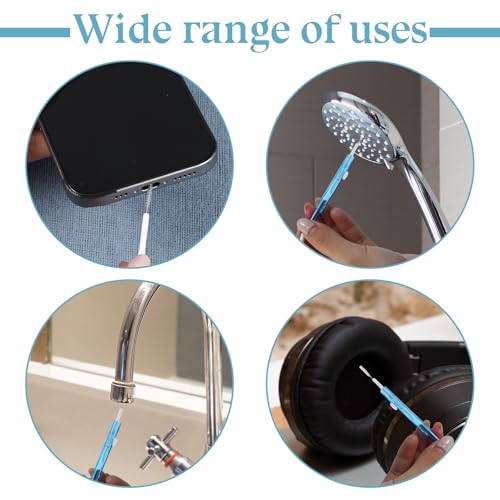 10Pcs Cell Phone Cleaning Kit, Dual Head Multifunction Anti-Clogging Nylon Brushes Hook Cleaner, Mini Cleaning Kits for 16 17 Pro Max Charging Port, Phone Speaker, Earphone, Tablet, Camera, Keyboard