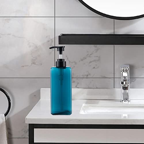 Laundry Dispenser Container Bottle Liquid Laundry Soap Bottle, 650ml Blue - color: 650ml Blue