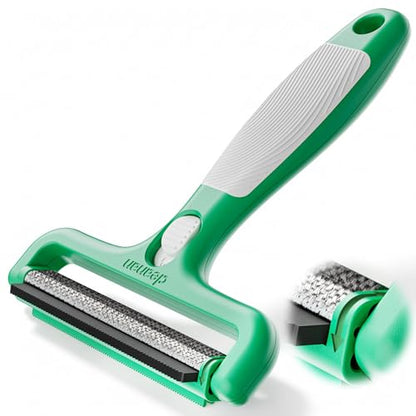 4-in-1 Pet Hair Remover & Lint Tool, Reusable Carpet Cleaner for Dog & Cat Fur - Safe for Couch, Clothes, Rugs & Car Mats - Portable Detailer with 4 Modes for Deep Cleaning & Delicate Fabrics