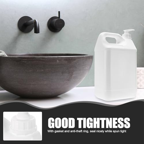 Soap Dispenser Plastic Chemicals Jug Gallon Jug Holder Plastic Bottle for Soap Detergent Garage Liquid Storage Container 5L Dispenser Laundry