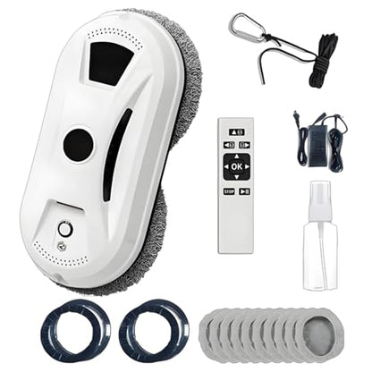 Automatic Smart Window Cleaning Robot, Inside/Outside with 2800Pa Suction, Edge Detection & Anti-Drop Protection, Automatic Window Cleaning Robot for Glass Mirror Washing