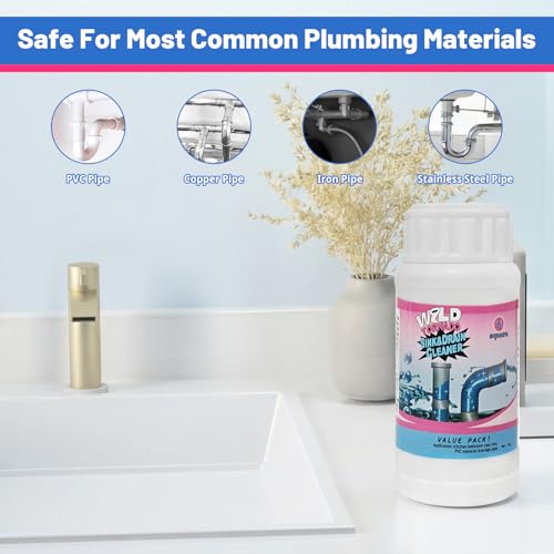 Wild Tornado Sink and Drain Cleaner, Powerful Sink Pipe Cleaner Powder, Fast Foaming Drain Clog Remover for Kitchen, Bathroom, and Pipes Cleaning Tool (2 pcs) - color: 2 pcs