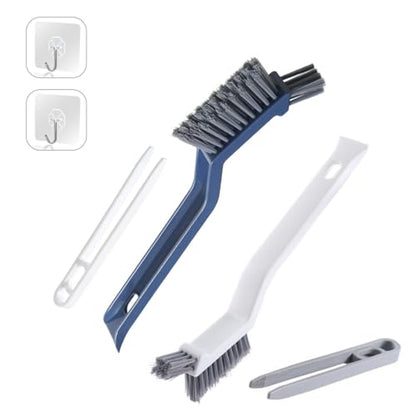 2 Pack Hard Bristle Crevice Cleaning Brush, Multifunctional Gap Cleaning Brush Supplies for Kitchen, Bathroom, Corner, Grout, Sink, Cup, Teapot, Bottle, Blender