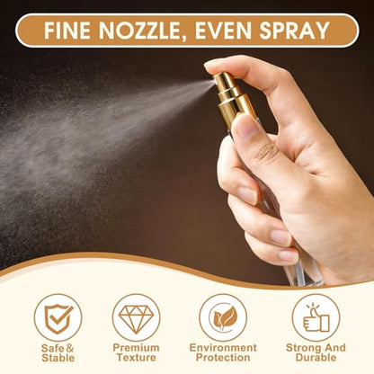 Mini Glass Spray Bottle 50pcs 10ml Clear Spray Bottle Empty, Fine Mist Refillable Mini Perfume Spray Bottle, Perfume Atomizer, Travel Spray Bottle For Hair, Small Empty Sample Containers Portable - style: Spray Bottle10ml-50P