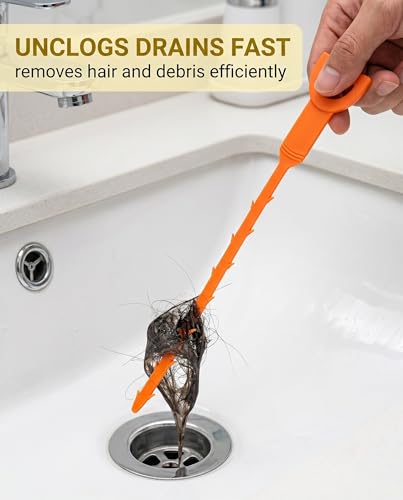 Drain Snake Clog Remover Flexible Tool for Clearing Drain Blockages