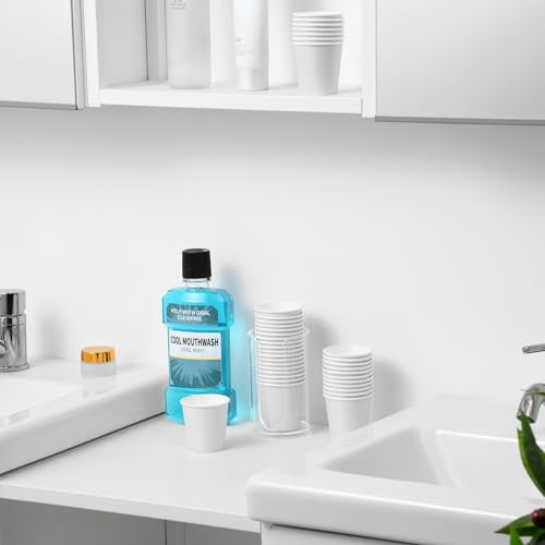 VITVITI 30 PACK Bathroom Mouthwash Cups, Disposable 3.7 OZ Coffee Paper Cup, Small Cup for Mouth Wash/Hot Cold Beverages Liquid/Tea, White - color: WHITE 30P