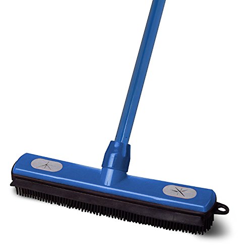 Superior Fur Remover Rubber Broom- 48 Inch Handle