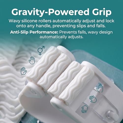 5pcs Strong Adhesive Wall Mount No-Drill Mop & Broom Holder-White - color: White