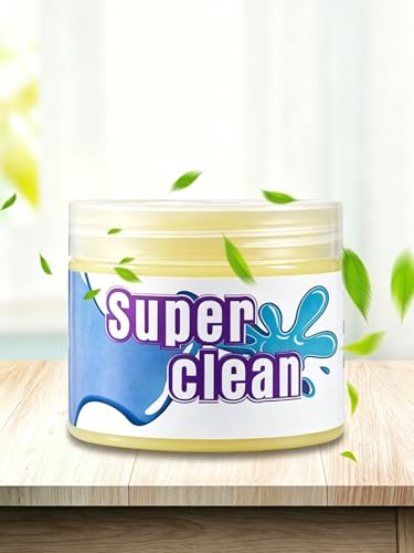 Super Clean Cleaning Gel, Universal Dust Removal Slime for Car Vents, Keyboard, and Hard-to-Reach Places, Reusable Cleaning Putty - color: Yellow
