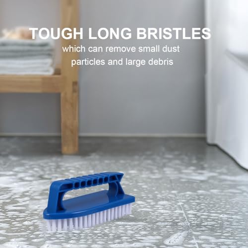 SEWACC Heavy Duty Handheld Scrub Brush for Pool Bathroom Kitchen with Non-Slip Handle Stiff Bristles for Cleaning Tiles Corners Floors and Grime Removal