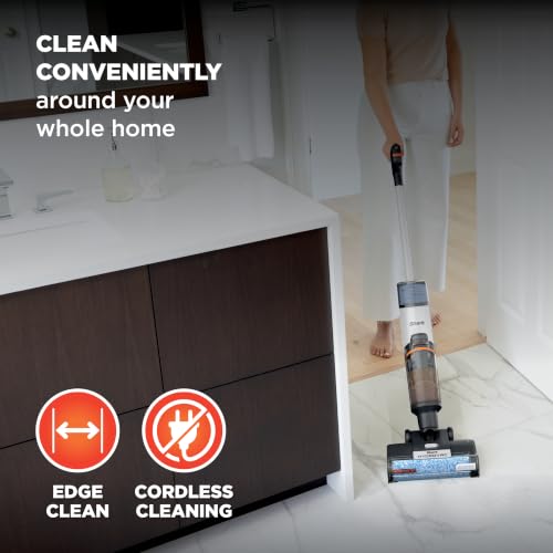 Shark | Wet Dry Vacuum Cleaner | Vacuum and Mop Combo | HydroVac MessMaster | 3-in-1 Self-Cleaning + Powerful Suction | 2 Brushrolls & 2 Solutions Included | Hardwood Floor & Area Rug Cleaner | AW261 - style: Cordless w/ Premium