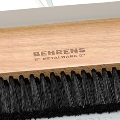 Behrens White Galvanized Dustpan & Brush Set - color: White