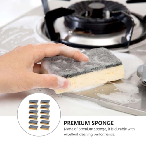 DOITOOL 12pcs Dual-Sided Kitchen Cleaning Sponges Set Non-Scratch Dish Washing Scrubber for Household Multi-Purpose Use