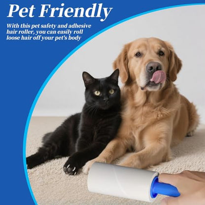 Lint Rollers for Pet Hair Extra Sticky 540 Sheets with 3 Handles Portable Pet Lint Remover for Clothes, Furniture, Carpet, Dog and Cat Hair Removal - size: 4 inch 540 sheets