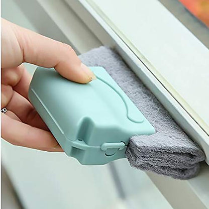 Joyzan Window Groove Cleaning Brush, Magic Sliding Door Track Cleaner | Handheld Crevice Tools Set Replacement Sill Tile Lines Shutter Car Vents Keyboard Small Spaces Clean Lides Gaps