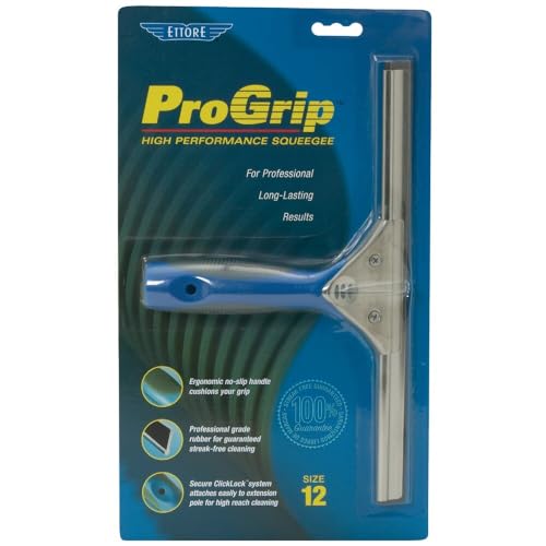 Ettore Pro Grip High Performance Squeegee, 12 Inches (60012)