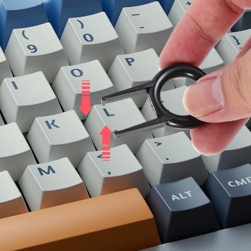 BESPORTBLE Mechanical Keyboard Cleaning Kit with Keyboard Keycap Remover and Anti-Static Computer Brush, Plastic and Metal Tools for Chip Picking and Lubricating