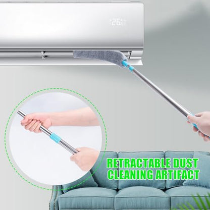 Dust Brush Under Appliance Microfiber Duster with Extension Pole | Extendable Long Handle Mop | Dust Remover Under Fridge Cleaning Tool | for Couch Bed Furniture Bottom Floor Crevice High Ceilings