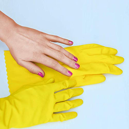 Playtex HandSaver Reuseable Rubber Cleaning Gloves (Small, 3 Pairs), Everyday Protection Reusable Household Gloves - size: Small (Pack of 3)