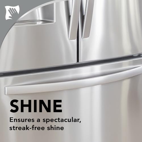 Weiman Stainless Steel Cleaner & Polish, 2 Pack Aerosol, Anti Fingerprint Spray Stainless Steel Cloth, Water Spots & Grease, No Streaks or Residue, Safe for Metal Polish, Chrome, Appliances & Sinks - size: 34 Ounce (Pack of 1)