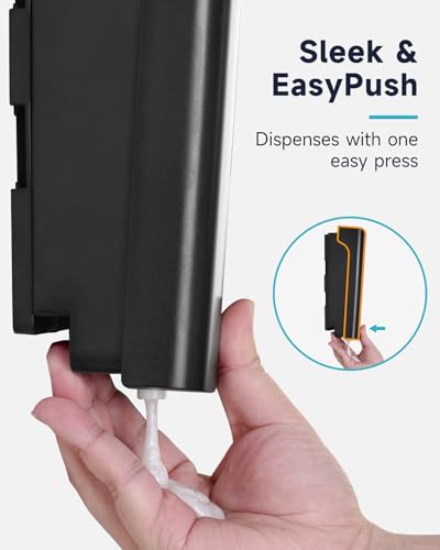 AIKE 2 Chambers Shower Shampoo and Conditioner Dispenser 2 x 11.8 fl.oz. for Bathroom(Black) - color: Black, size: Double Chamber