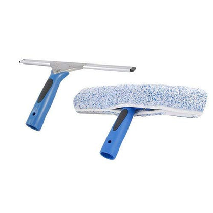Ettore 65000 Professional ProGrip Window Cleaning Kit; 12-Inch ProGrip Squeegee and 10-Inch ProGrip Microfiber Washer