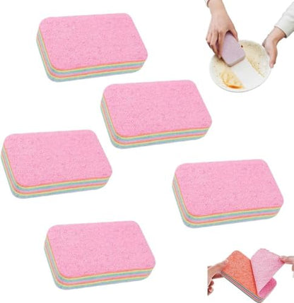 12 Layer Microfiber Sponge, Layered Sponge Rag, Microfiber Sponge Block, Peelable Microfiber Sponge Tearable Cloths, Non-Scratch Tearable Cloth Rag for Kitchen, Car Wash Towel (Small) - color: Small