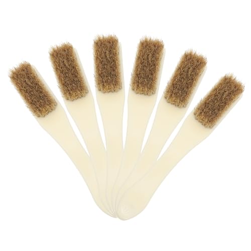 6Pcs Crevice Cleaning Brush Set with Hard Bristles, Small Industrial Scrubbers for Rust and Debris Removal, Mini Gap Brush for Kitchen, Bathroom, Vehicle, and Household Cleaning