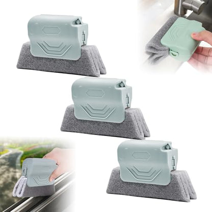 Magic Window Track Cleaner, 2024 Upgraded Window Groove Cleaning Brush Tools Set, Hand-held Window Track Cleaner Brushes Tools Set for Window lides Gaps Tile Lines Shutter Car Vents (Gray 3PCS) - color: Gray 3pcs
